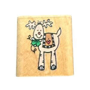 Penny Black 1995 Reindeer Holiday Christmas 836A Mini Rubber Stamp
